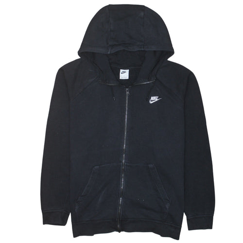Nike Mens Black XXL Full Zip Hoodie Sweatshirt Classic Cotton Blend