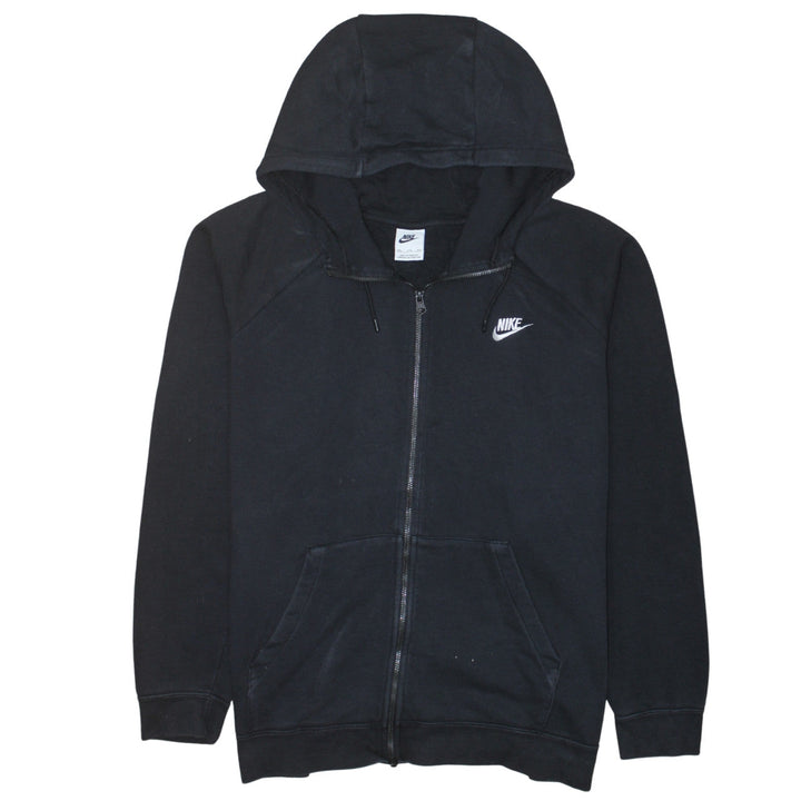 Nike Mens Black XXL Full Zip Hoodie Sweatshirt Classic Cotton Blend