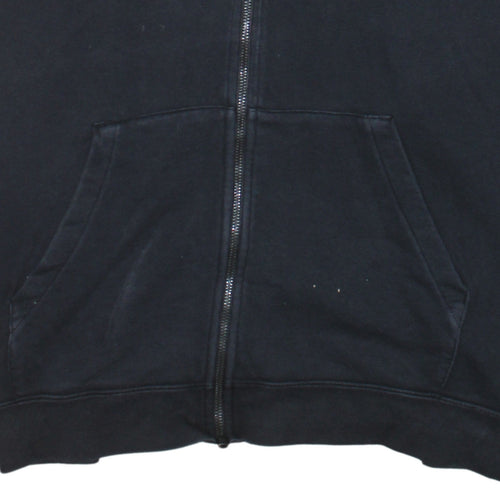 Nike Mens Black XXL Full Zip Hoodie Sweatshirt Classic Cotton Blend