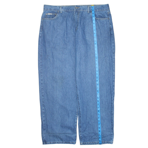 Calvin Klein Men's Blue Straight Fit Denim Jeans Size 42