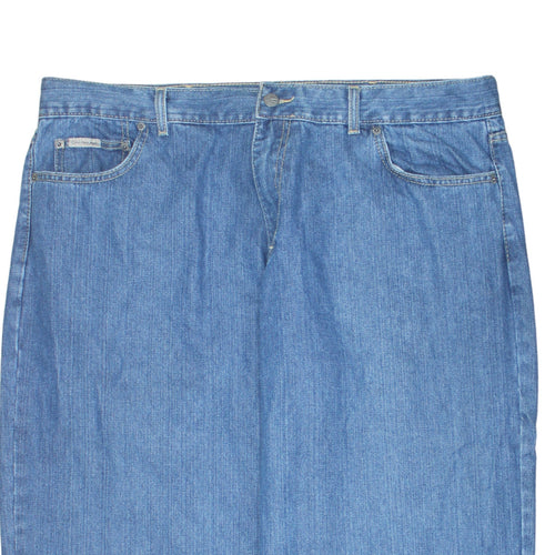 Calvin Klein Men's Blue Straight Fit Denim Jeans Size 42