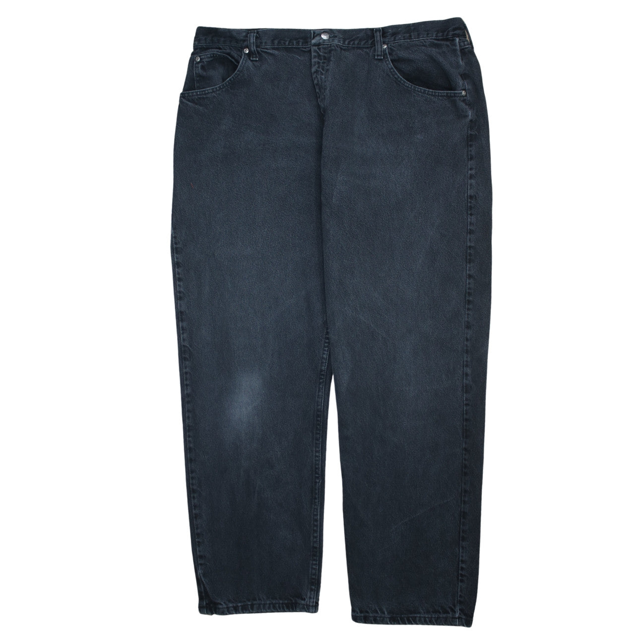 Wrangler Men's Black Relaxed Fit Denim Jeans 42x30 Straight Leg