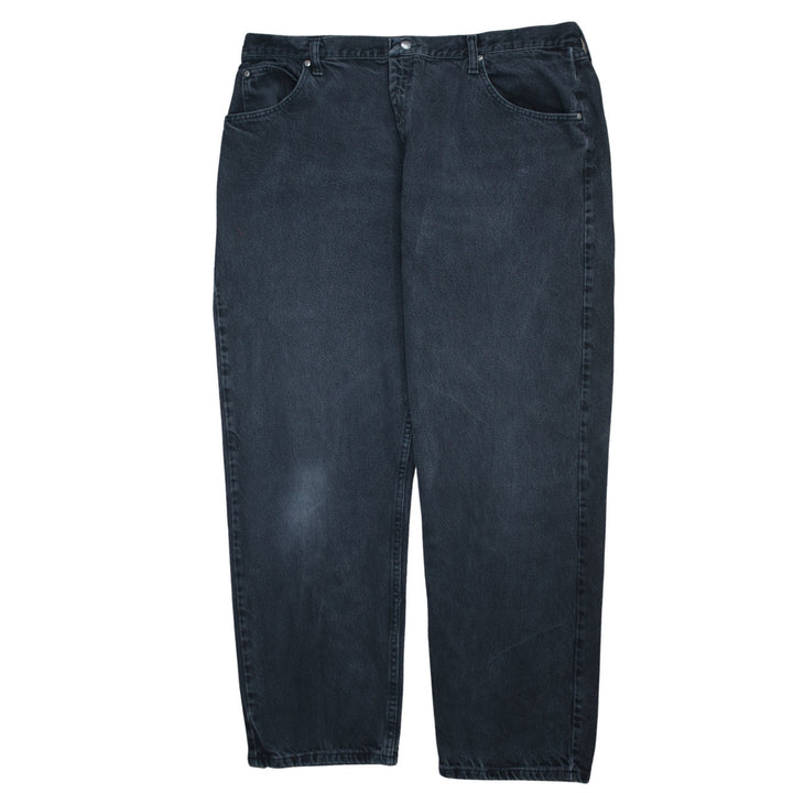 Wrangler Men's Black Relaxed Fit Denim Jeans 42x30 Straight Leg