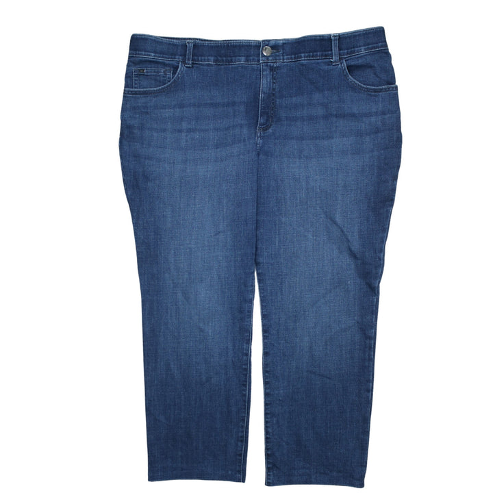 Lee Women’s Blue Flex Motion Straight Leg Petite Jeans Size 22W