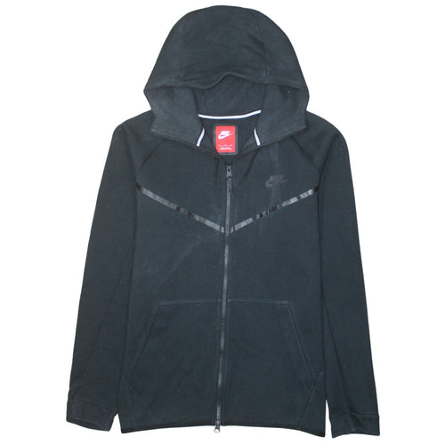 Nike Men’s Black Full Zip Hoodie L Fleece Sportswear