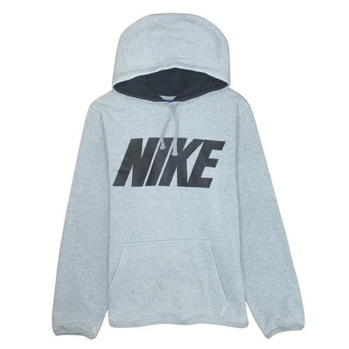 Nike Men's Grey Pullover Hoodie Small Graphic Sports Fleece