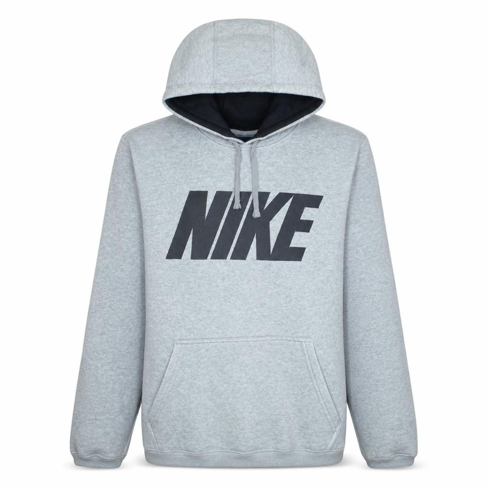 Nike Men's Grey Pullover Hoodie Small Graphic Sports Fleece