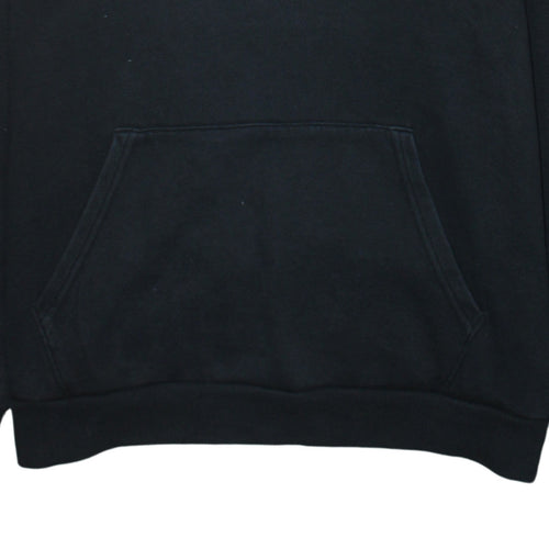 Puma Men's Black Pullover Hoodie L Regular Fit Sports Logo Fleece