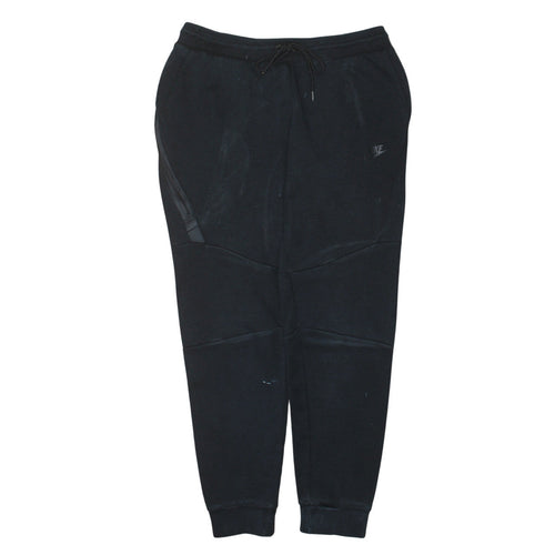 Nike Men's Black Jogger Trousers M Cotton Blend Fleece