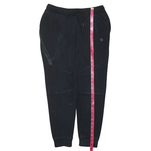 Nike Men's Black Jogger Trousers M Cotton Blend Fleece