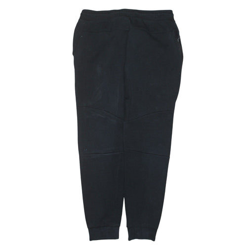 Nike Men's Black Jogger Trousers M Cotton Blend Fleece