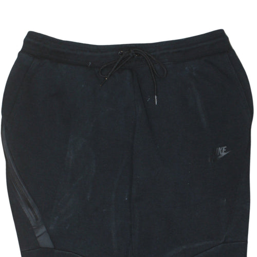 Nike Men's Black Jogger Trousers M Cotton Blend Fleece
