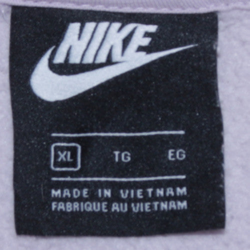Nike Women Beige Hoodie XL Pullover Hooded Sweatshirt