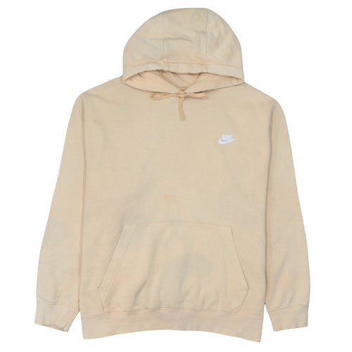 Nike Women Beige Pullover Hoodie XL Cotton Blend Casual Hoodie