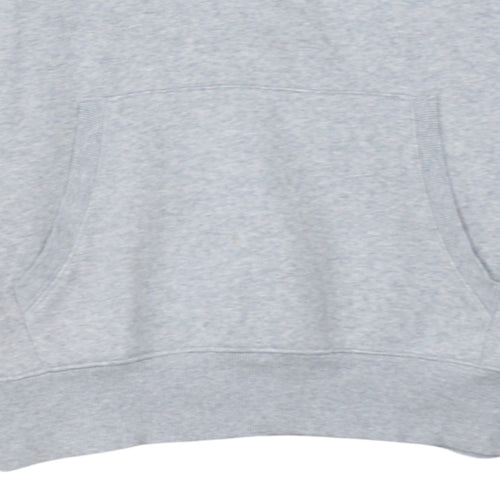 Tommy Jeans Men's Grey Pullover Hoodie M Embroidered Logo