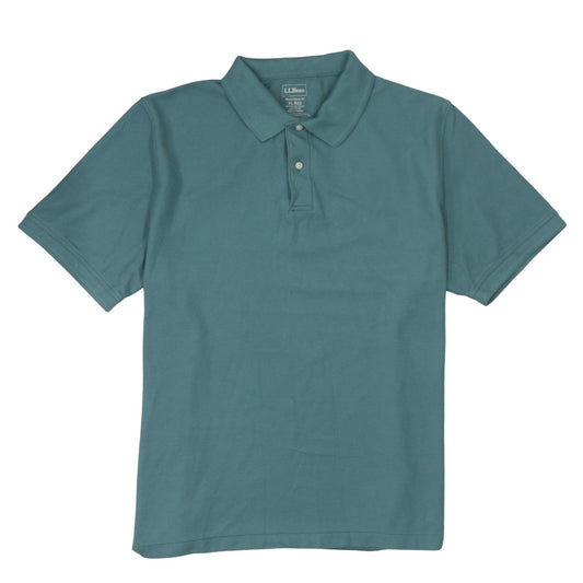 L.L. Bean Men's Green 100% Cotton Traditional Fit Polo Shirt XL