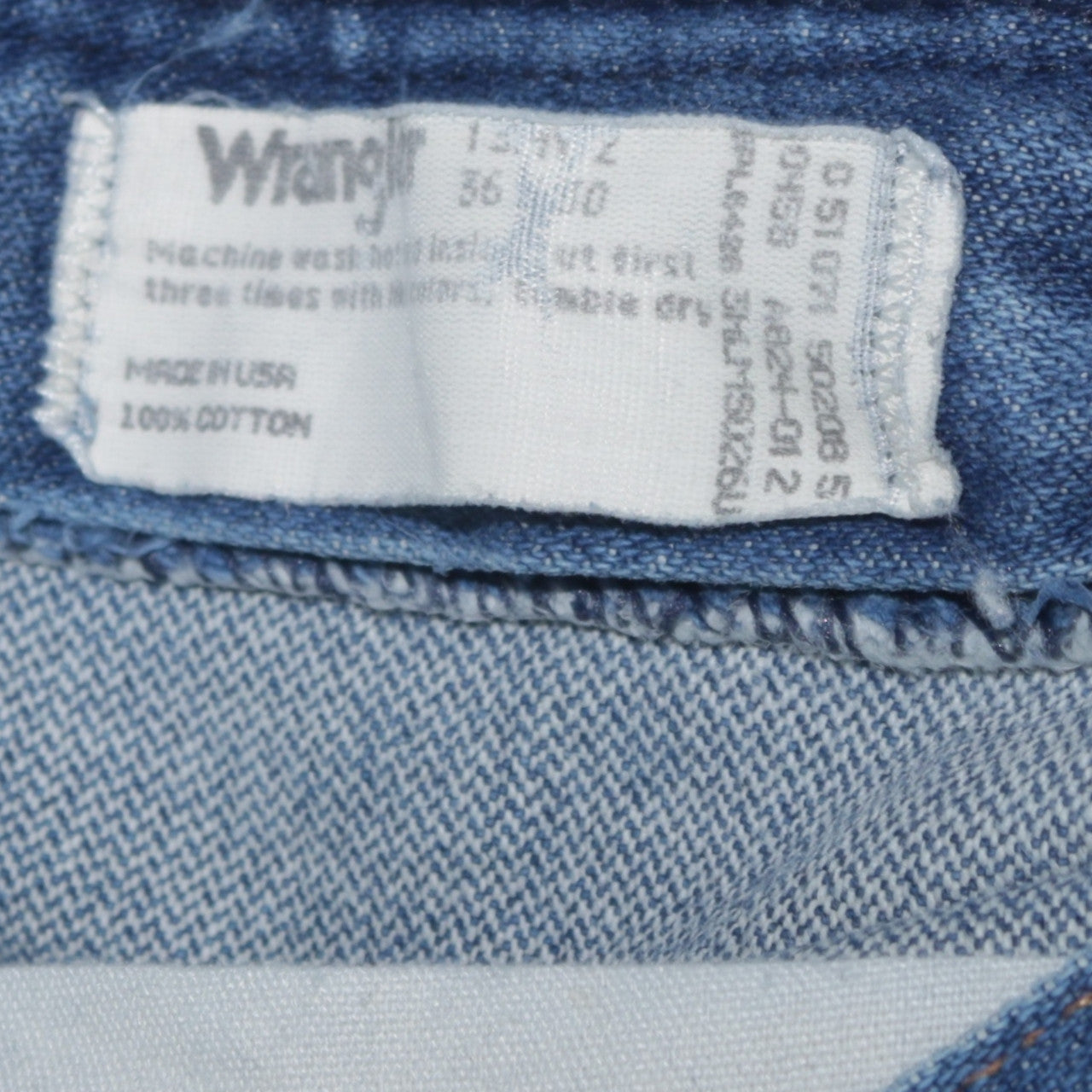 Wrangler Men’s Blue Straight Leg Denim Jeans 36x40 Regular Fit