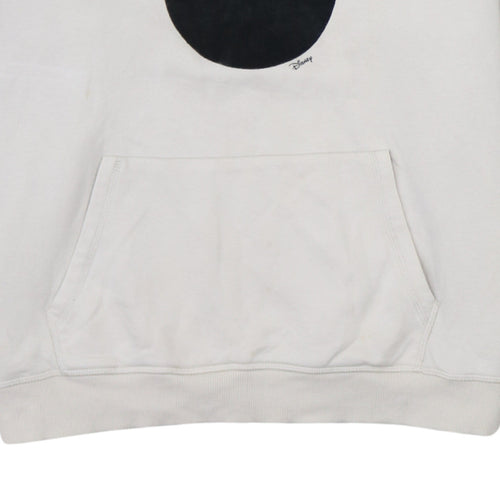 H&M Disney Women’s Beige Mickey Hoodie M Cotton Blend Pullover