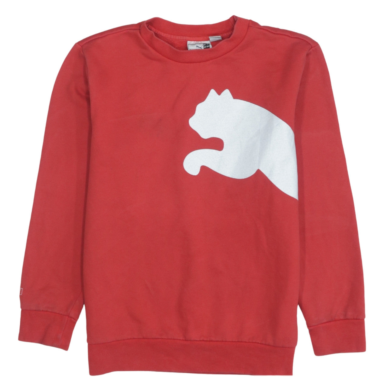 Puma Boys Red Crew Neck Pullover Sweatshirt - 12 Years