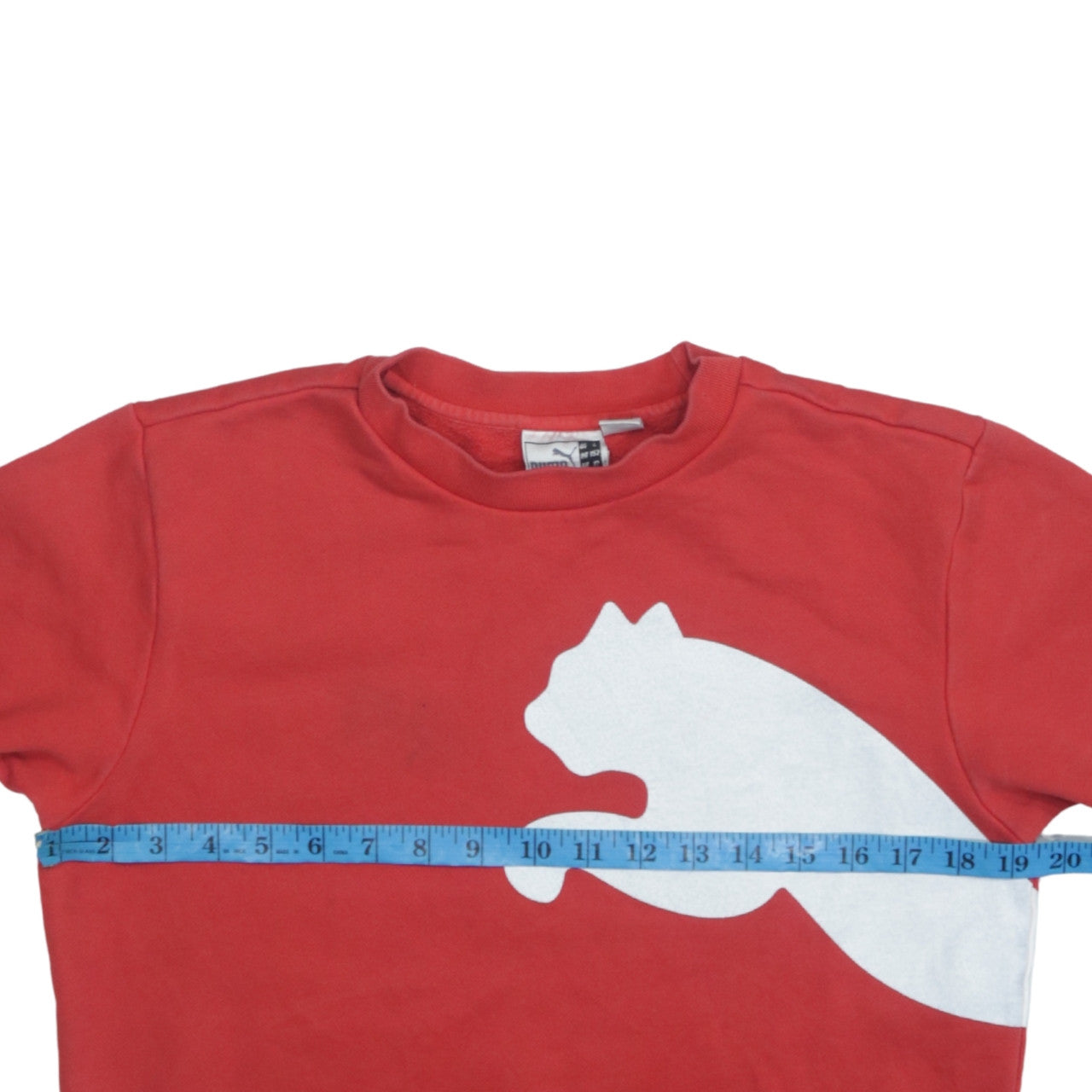 Puma Boys Red Crew Neck Pullover Sweatshirt - 12 Years