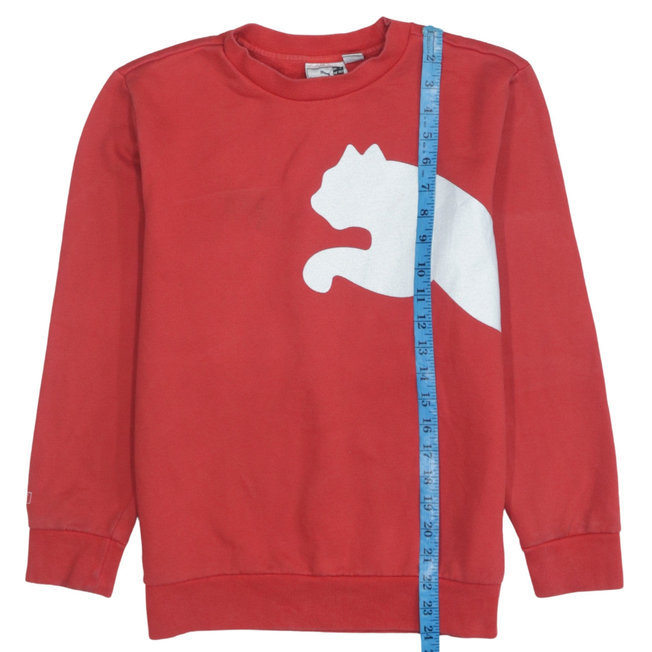 Puma Boys Red Crew Neck Pullover Sweatshirt - 12 Years