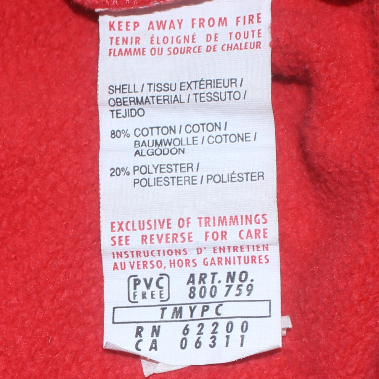 Puma Boys Red Crew Neck Pullover Sweatshirt - 12 Years
