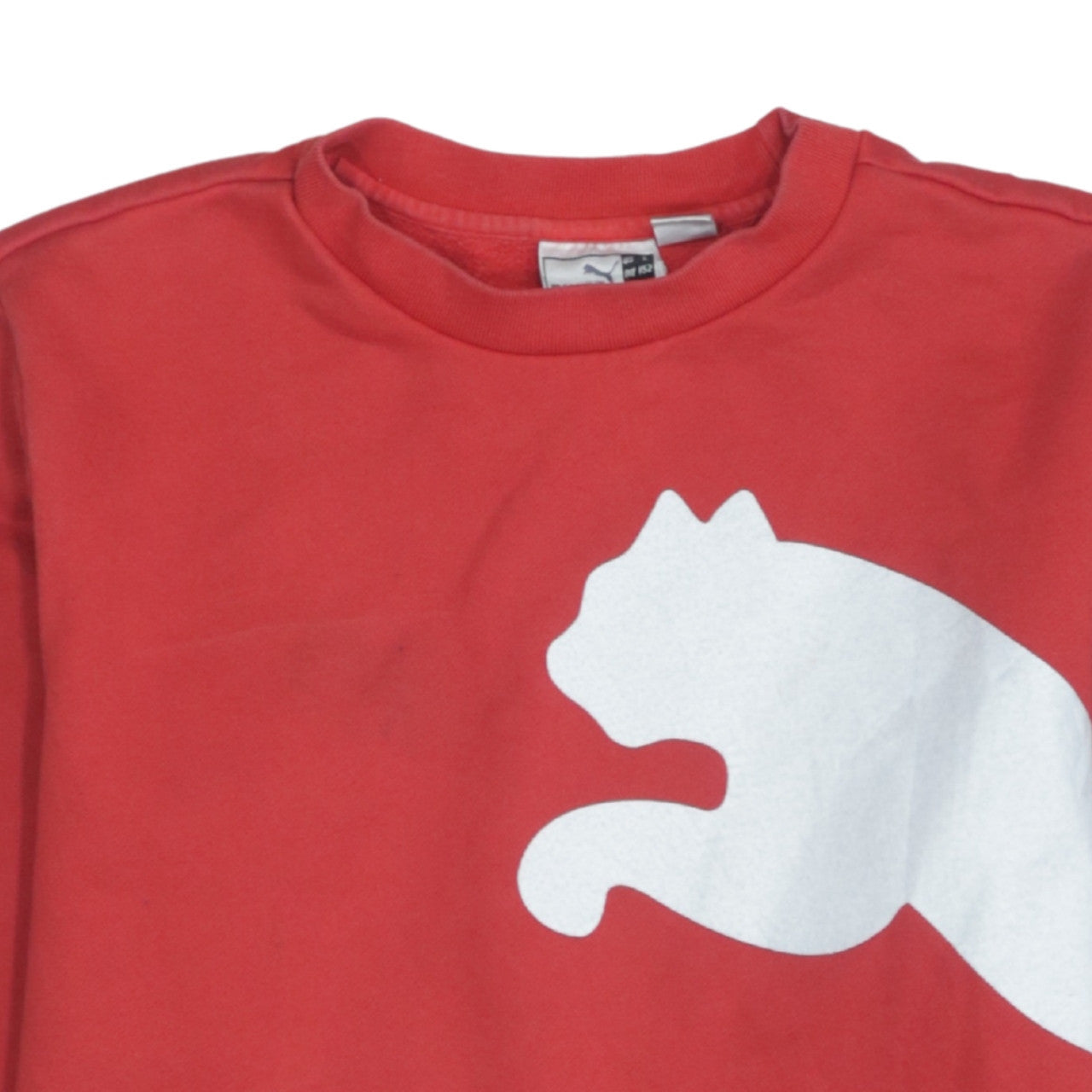 Puma Boys Red Crew Neck Pullover Sweatshirt - 12 Years