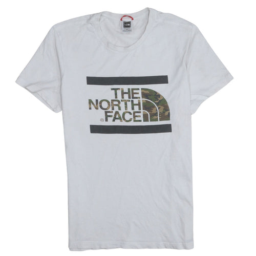 The North Face Men's White Camouflage Logo T-Shirt Size S