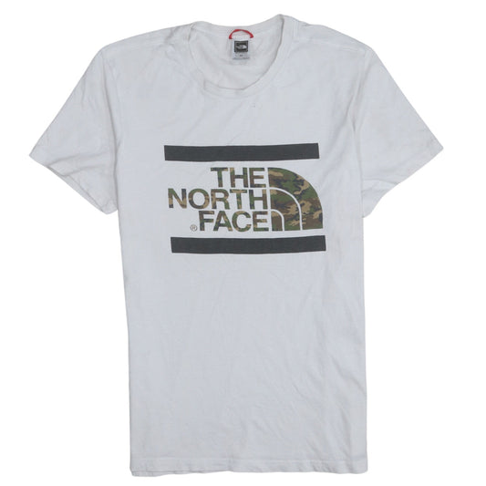 The North Face Men's White Camouflage Logo T-Shirt Size S