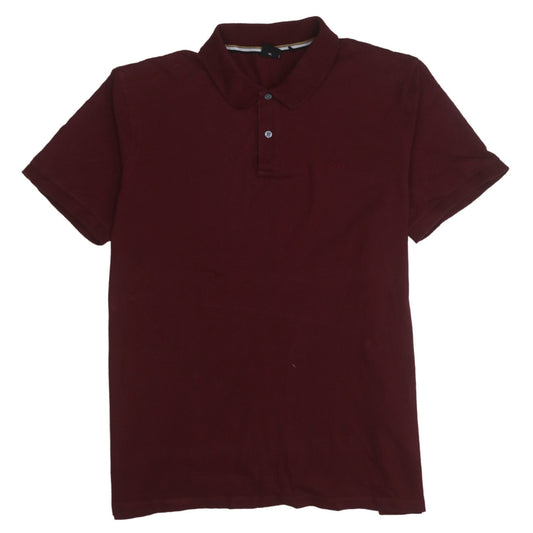 BOSS Men's Red Cotton Polo Shirt Size M Regular Fit