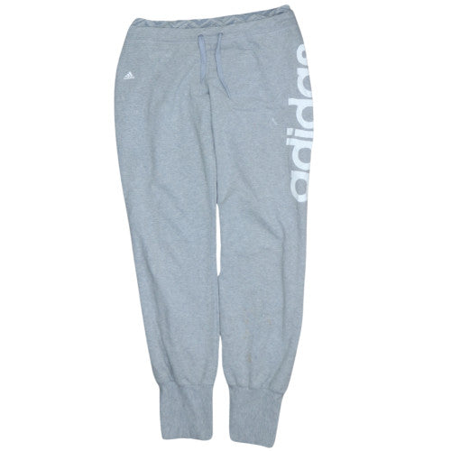 Adidas Women Grey Sweatpants Jogger Trousers Size M 12-14