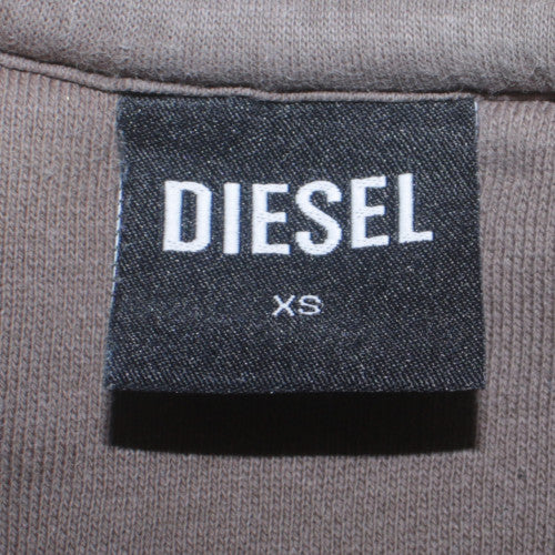 Diesel Mens Brown XS Crew Neck Logo Pullover Sweatshirt