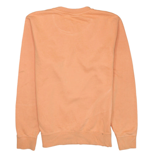 Nike Women's Peach Orange Crew Neck Sweatshirt XS Cotton Blend