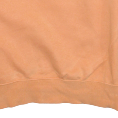 Nike Women's Peach Orange Crew Neck Sweatshirt XS Cotton Blend