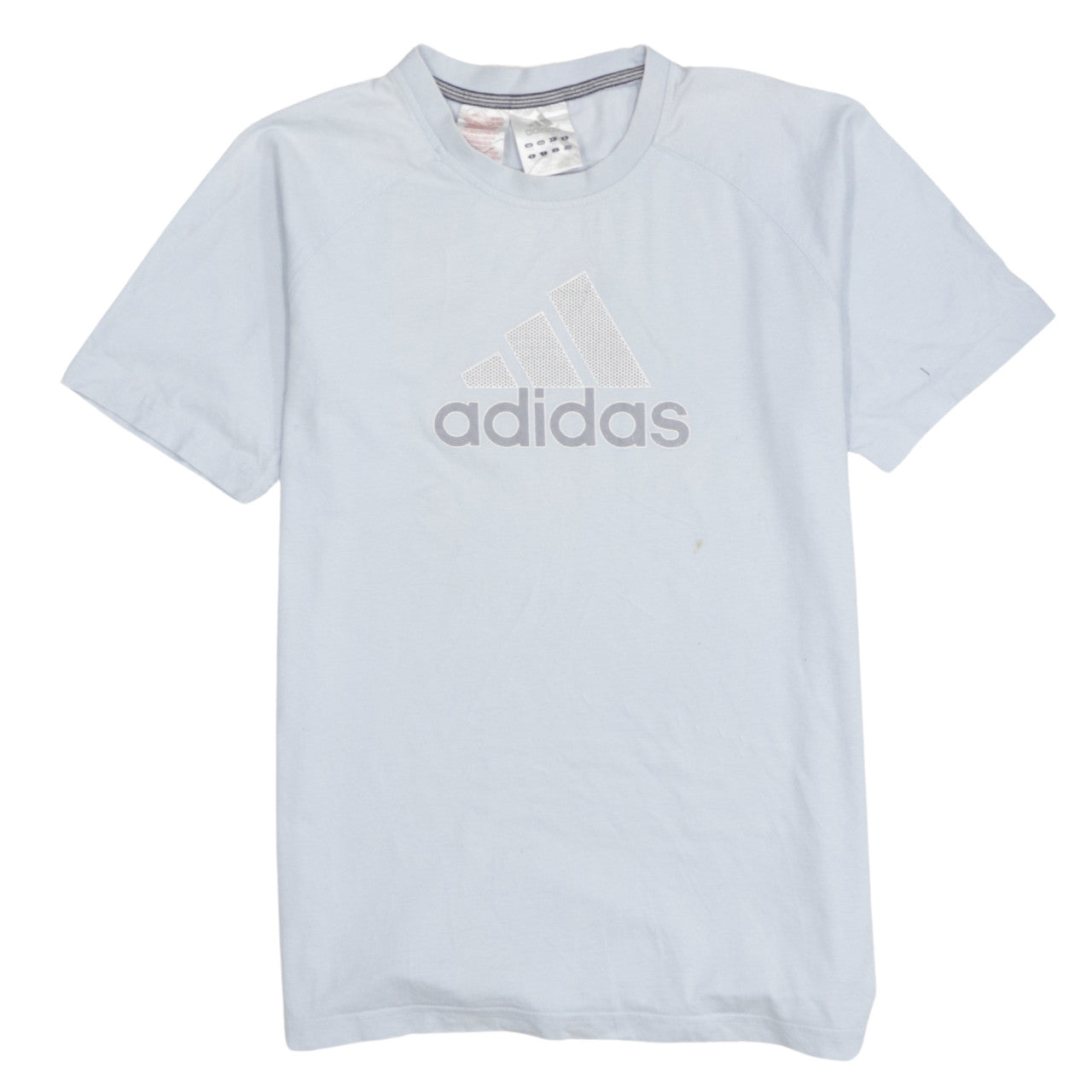 Adidas Boys White XL Short Sleeve Cotton Sports Logo T-Shirt