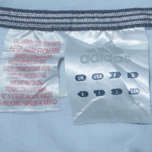 Adidas Boys White XL Short Sleeve Cotton Sports Logo T-Shirt