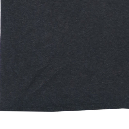 Nike Men Black Athletic Dri-FIT Logo Graphic T-Shirt Size S