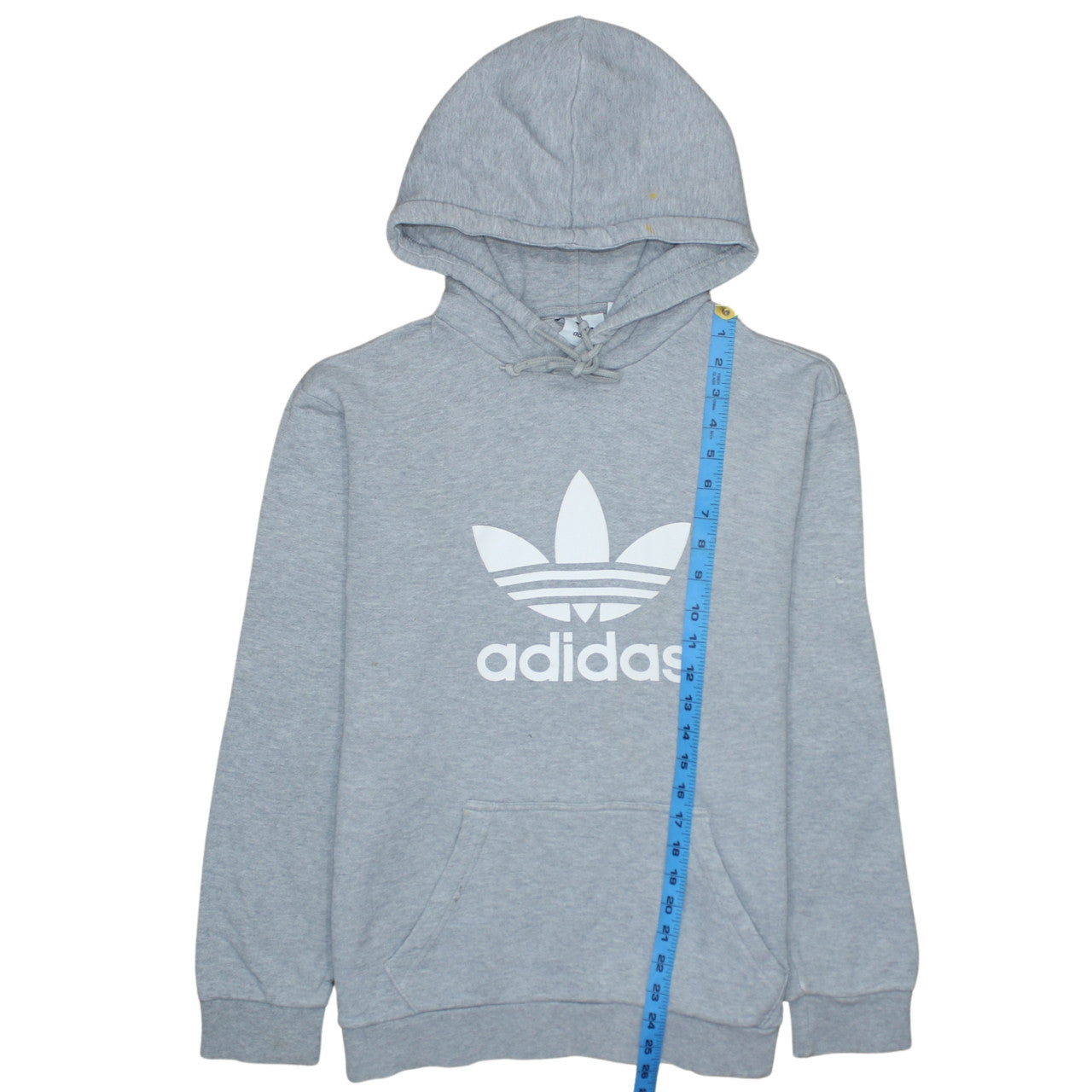 Adidas Women’s Grey Hoodie Small Pullover Trefoil Logo Sweatshirt