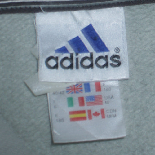 Adidas Mens Grey 1/2 Zip Fleece Sweatshirt Size M
