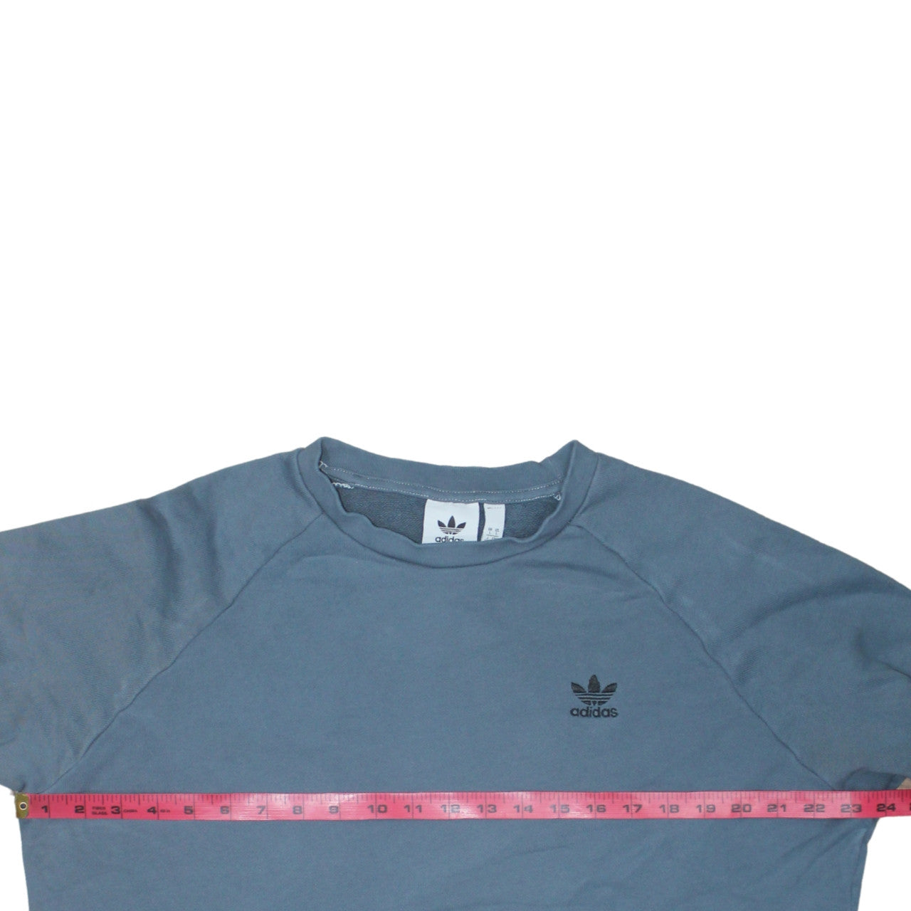 Adidas Men's Blue Crew Neck Sweatshirt Size L Pullover Logo