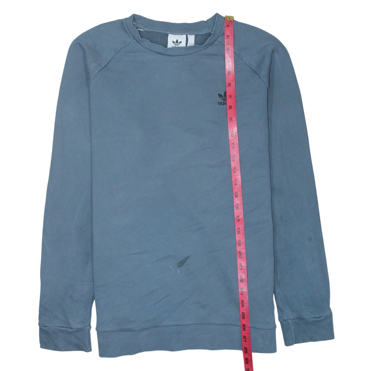 Adidas Men's Blue Crew Neck Sweatshirt Size L Pullover Logo