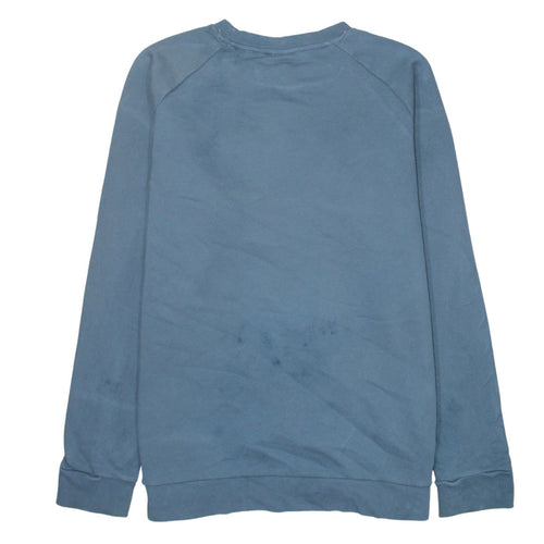 Adidas Men's Blue Crew Neck Sweatshirt Size L Pullover Logo