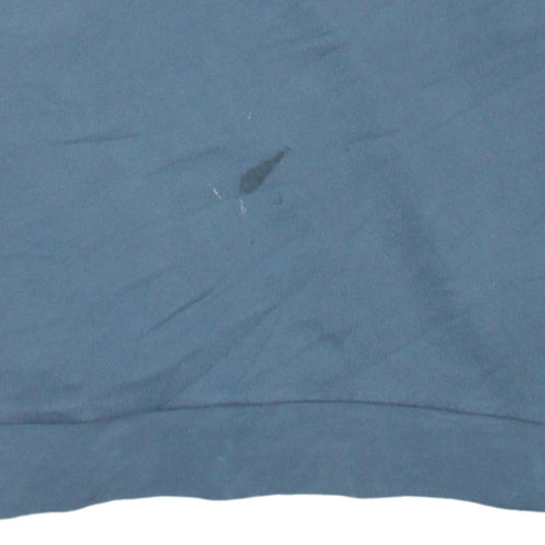 Adidas Men's Blue Crew Neck Sweatshirt Size L Pullover Logo
