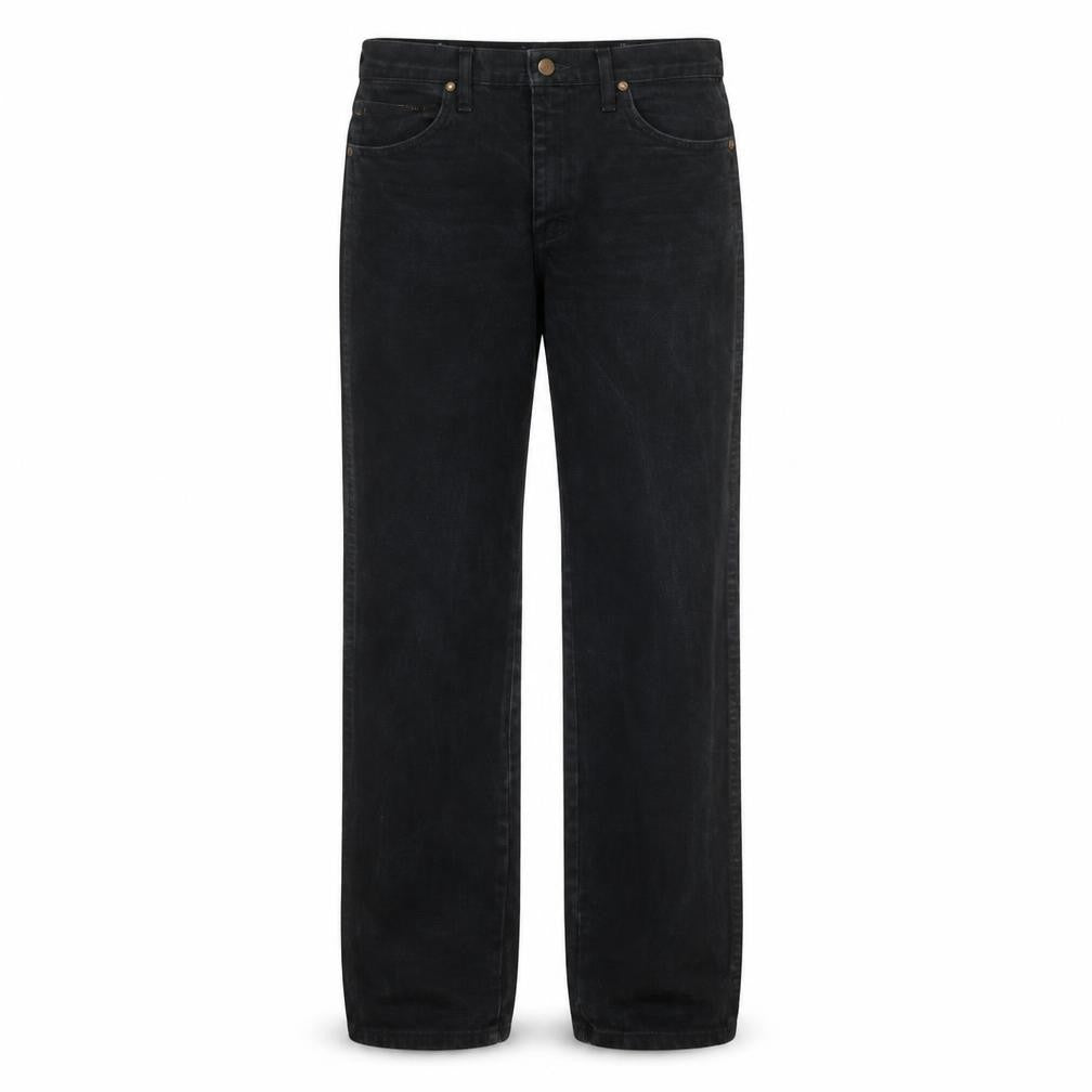 Wrangler Men's Black Straight Leg Denim Jeans 30x32 Regular Fit