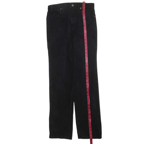 Wrangler Men's Black Straight Leg Denim Jeans 30x32 Regular Fit