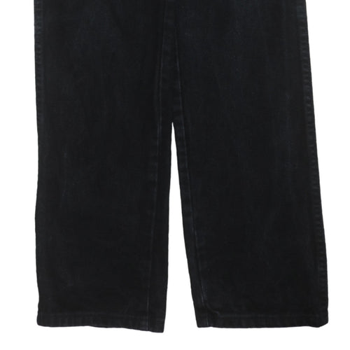 Wrangler Men's Black Straight Leg Denim Jeans 30x32 Regular Fit
