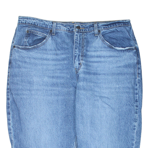 Levi's Women Blue 16 Plus 70s High Slim Straight Jeans