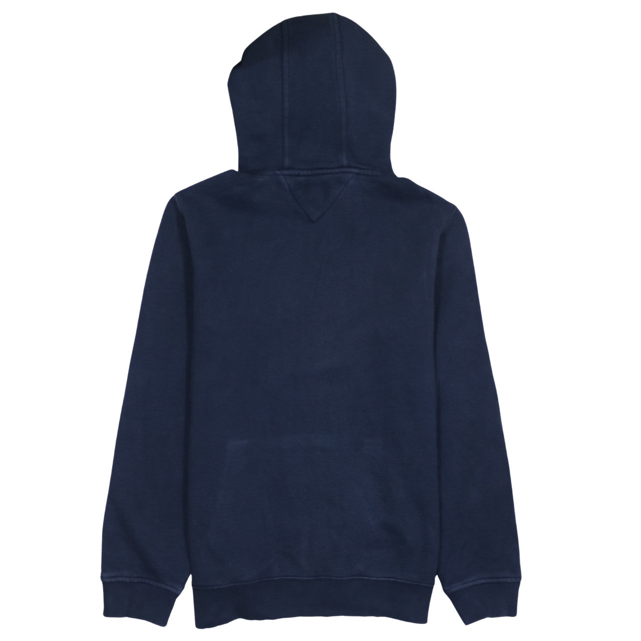 Tommy Hilfiger Mens Navy Hoodie Small Pullover Fleece Cotton Blend
