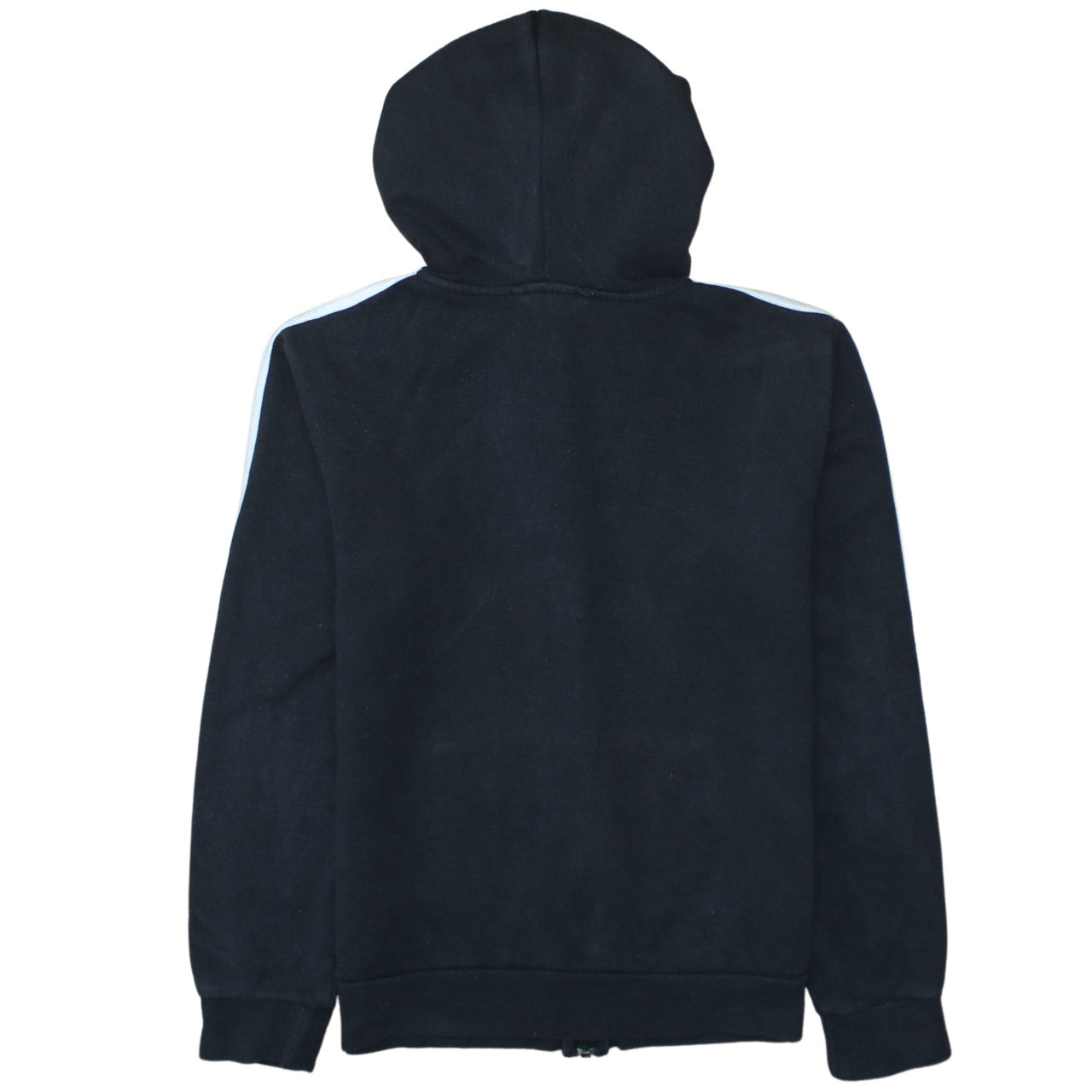 Adidas Women Black Full Zip Hoodie Size 12-14 Hooded Sweatshirt