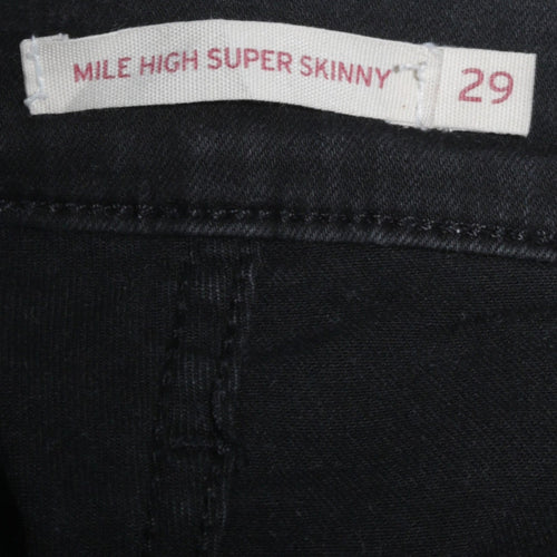 Levi's Mile High Super Skinny Black Women's Jeans Size 29 Slim Fit